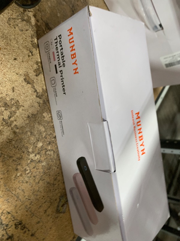 Photo 1 of (used)(see images) MUNBYN Portable Printers Wireless for Travel ITP04 with Carry Case, Portable Printer Bluetooth, Support 8.5 x 11 & A4 Thermal Paper