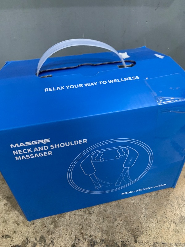 Photo 1 of MASGRE Shiatsu Back and Neck Massager, Cordless Shoulder Massager with Heat, Electric Deep Tissue 3D Kneading Massage Pillow for Shoulder, Leg, Body Muscle Pain Relief, Gifts for Men Women