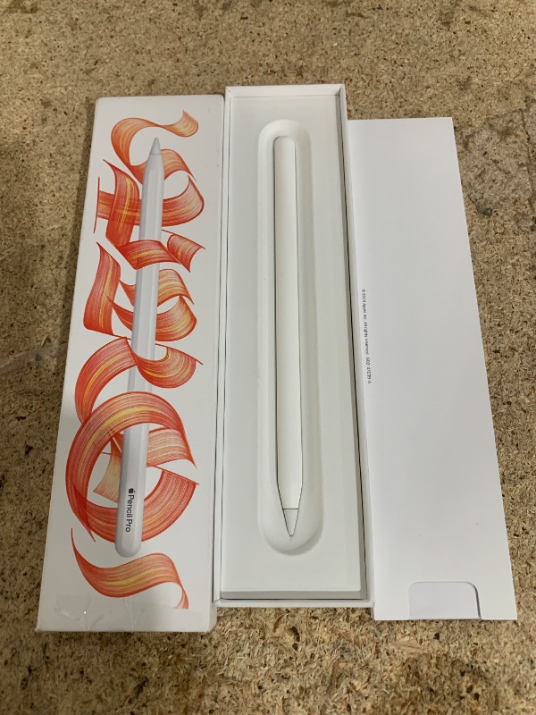 Photo 1 of ***HAS CRACK ON TIP***

Apple Pencil Pro: Latest Model - Device Compatibility Check Required - Pixel-Perfect Precision, Tilt and Pressure Sensitivity, Perfect for Note-Taking, Drawing, and Art. Charges and Pairs Magnetically