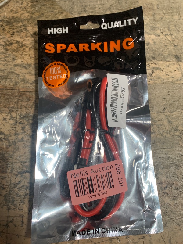 Photo 1 of [2 Pack] 2FT SAE to O Ring Terminal Harness 10AWG - Eyelet O-Ring Terminal 10Gauge Harness with 30A Fuse,Battery Trickle Charger Cable for Motorcycle,SAE Quick Connect/Disconnect Charging Cord