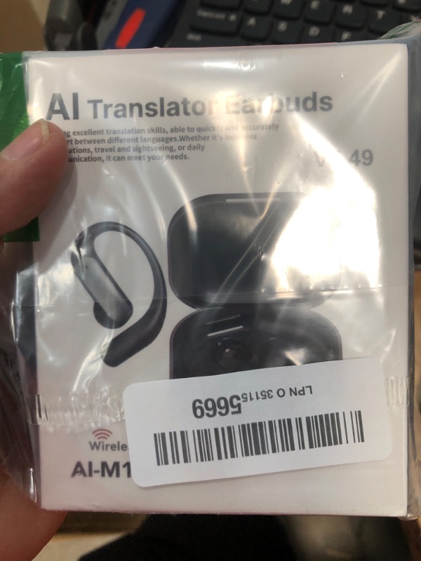 Photo 1 of AI Translation Earbuds Real Time?144 Language & Accents Translator OWS Earbuds?Translation Device for Travel Business Learning?Black?