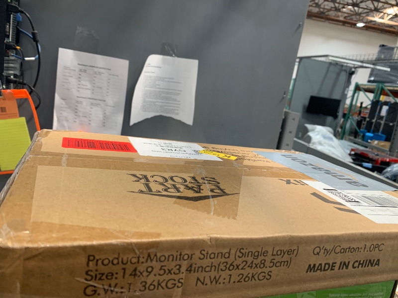 Photo 1 of TEAMIX 14.2 inch Monitor Stand Riser, Wood Monitor Riser with Storage for Desk Small Monitor Stand TV/Screen/PC/Laptop Riser Computer Stand Desktop Shelf (Maple-14.2 inch)