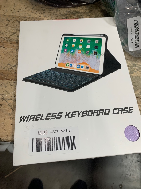 Photo 1 of Keyboard Case for iPad Air 11 inch (M3/M2, 2025/2024)/ iPad Pro 11 inch (1st, 2nd, 3rd, 4th Gen)/ iPad Air 5th 4th Generation, 7 Colors Backlit Detachable Wireless Keyboard Cover with Pencil Holder