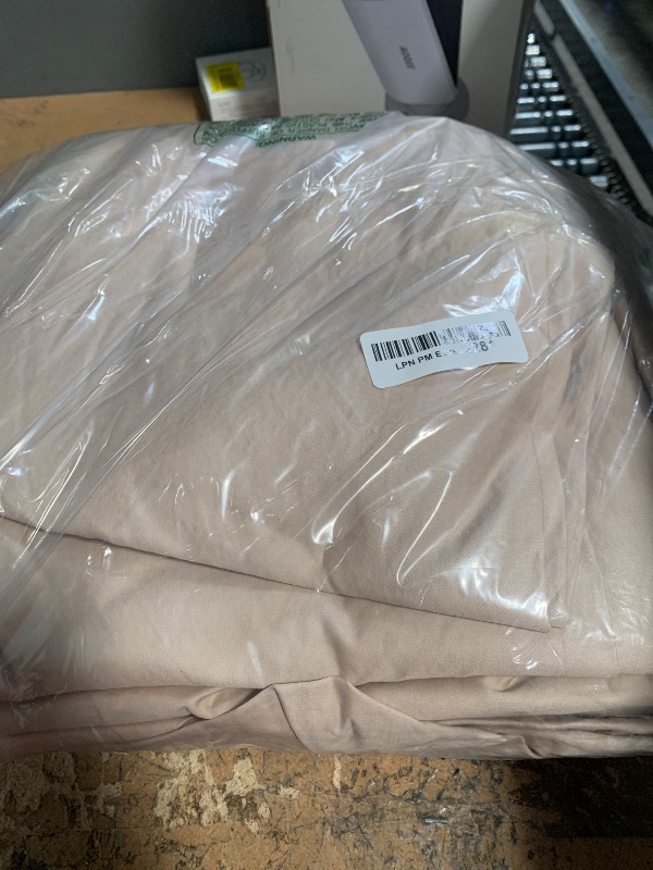 Photo 1 of Threadmill Luxury Supima Cotton Sheets, 1200 Thread Count Soft 100% Cotton Sheets for King Size Bed, 4 Pc Beige King Bed Sheets Set, 5-Star Hotel Quality with Elasticized Deep Pocket King Sheets