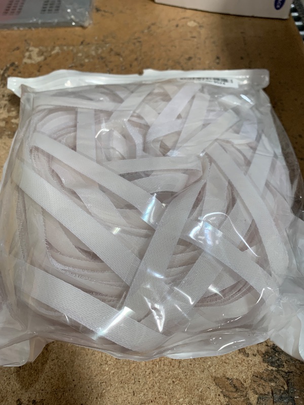 Photo 1 of (72 FT x 1/2 Inch) Strips with Adhesive for Fabric, Stick On for Fabric, No Sew Sticky Back for Clothes, Curtains - Heavy Duty Double Sided Hook and Loop Hem Tape Fasteners, No Sewing No Iron, White