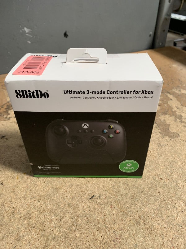 Photo 1 of 8Bitdo Ultimate 3-Mode Controller, Hall Effect Joysticks, Pro Back Buttons, Wired Only for Xbox Series X|S & Xbox One, Compatibility with Apple, Windows & Android, Officially Licensed (Black)