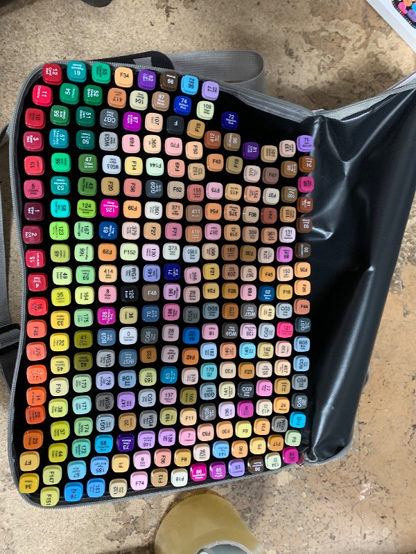 Photo 1 of **SEE NOTES***262 Colors Alcohol Markers Set, Dual Tips Blender Art Markers for Drawing, Permanent Sketch Markers for Kids adult coloring, Alcohol Based Markers, Adults Coloring and Artist Illustration.