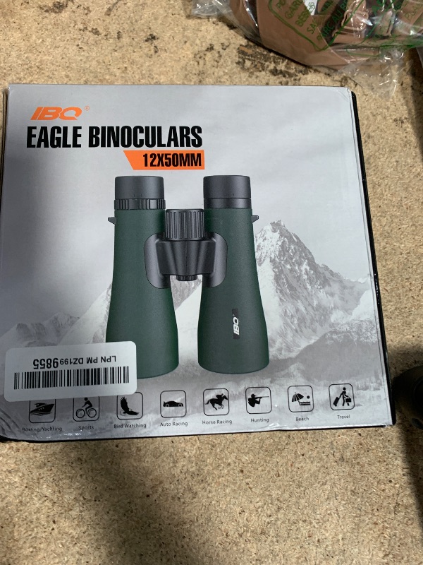 Photo 1 of 12x50 UHD Binoculars for Adults High Powered with Upgraded Phone Adapter - Large View, Lightweight, IPX7 Waterproof - Binoculars for Hunting Bird Watching Travel Cruise