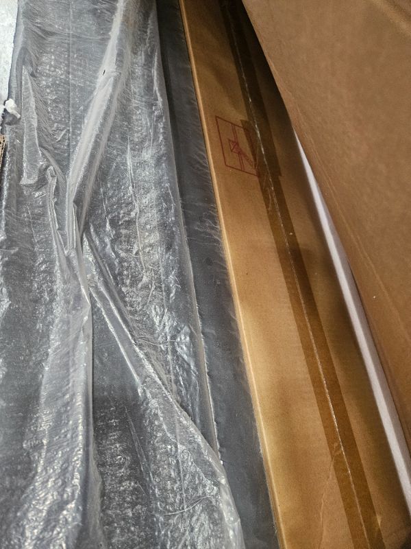 Photo 1 of ** Only box 1 of 2 is included incomplete set **  GINGVAT Twin Size Metal Platform Bed with Trundle and Storage Shelves,Daybed with USB Charging Port,for Bedroom,Dorm,Apartment,Adults,Kids,Saving Space,Black