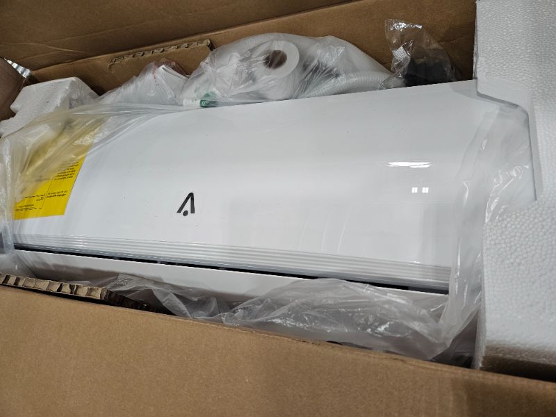 Photo 1 of (Zstar 9,000 Btus Mini Split AC, 19 SEER2 Wall Mounted AC with Heat Pump & Installation Kits, Ductless Inverter Split-System Air Conditioners Cools up to 450 Sq.Ft, WIFI and Remote Control, 115V (indoor unit only)