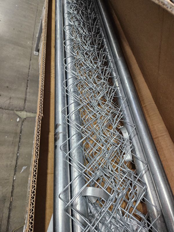 Photo 1 of VEVOR Chain Link Fence Gate, 70 x 72 in, Adjustable Chain Link Fence Panel, Fit 3 ft (W) x 4 ft (H) Garden Fence Gate Opening, Rust-Resistant Galvanized Fencing Gate for Farm Posts Not Included