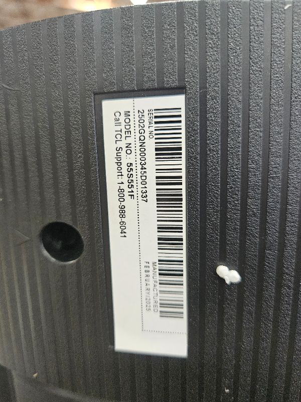 Photo 1 of ** BROKEN SCREEN, FINAL SALE ** TCL 55-Inch Class S5 UHD 4K LED Smart TV with Fire TV (55S551F, 2024 Model), Dolby Vision, HDR PRO+, Dolby Atmos, Alexa Built-in with Voice Remote, Apple AirPlay 2 Compatibility, Streaming Television