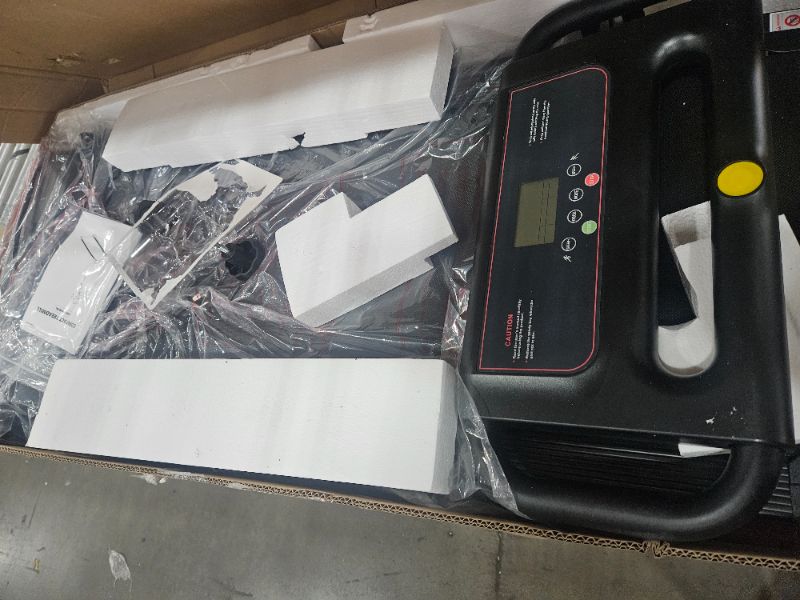 Photo 1 of ***PARTS ONLY***Portable Treadmill with Handle, 3.0HP Walking Pad Treadmill, Electric Compact Treadmills,Treadmills for Home Small Space with 12 Preset Programs, Walking Pad with Handle,300 LBS Capacity(Black)