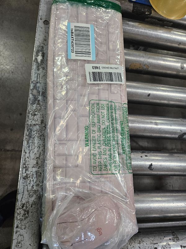 Photo 1 of Logitech MK270 Wireless Keyboard and Mouse Combo for Windows, 2.4 GHz, 8 Multimedia Keys, PC, Laptop, Wireless Keyboard Compact Mouse Combo - Rose