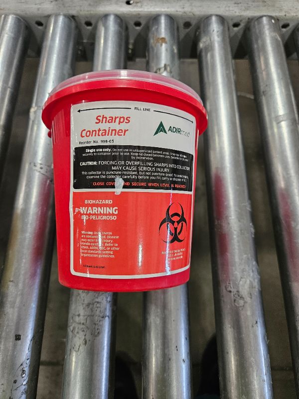 Photo 1 of 
Sharps Container 1.5 Quart Round-Shaped