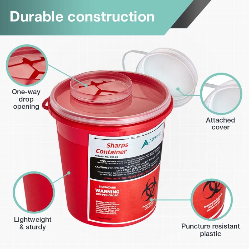 Photo 1 of 
Sharps Container 1.5 Quart Round-Shaped