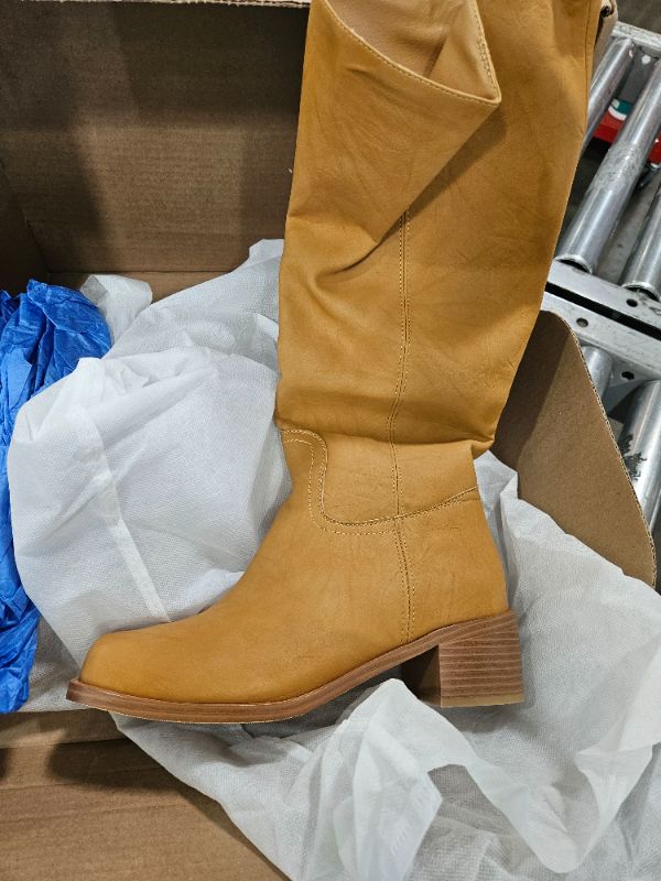 Photo 1 of 
Visit the UBWDU Store
UBWDU Women's Knee High Boots Chunky Block Heel Long Boots Square Toe Low Heel Boots for Women