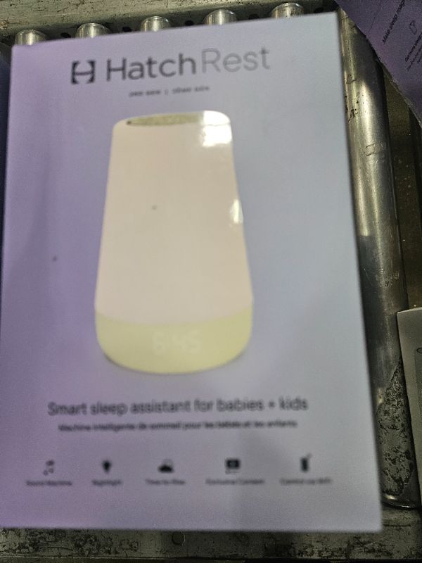 Photo 1 of Hatch Rest Baby Sound Machine, Night Light | 2nd Gen | Registry Essential, Sleep Trainer, Routine Builder, Time-to-Rise Alarm Clock, White Noise Soother, Nursery Stories, Toddler Kids Bedroom (Wi-Fi)