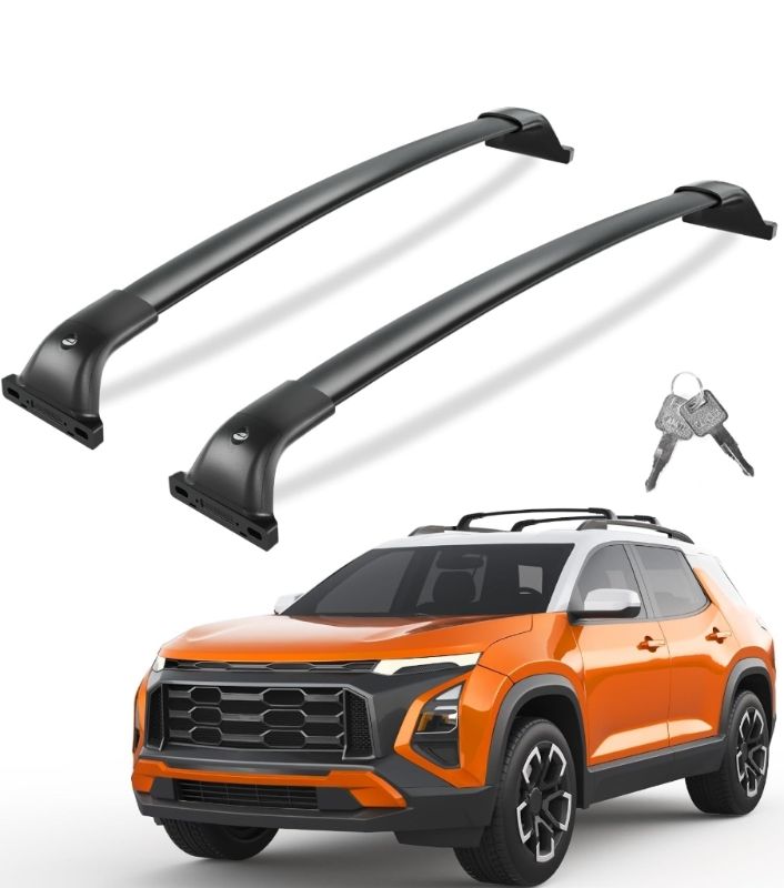 Photo 1 of ***(MISSING CLAMPS)***260lbs Lockable Roof Rack Cross Bars Compatible with Chevy Chevrolet Equinox GMC Terrain 2018 2019 2020 2021 2022 2023 2024, Heavy Duty Aluminum Roof Rails Crossbars Luggage Cargo Carrier Car