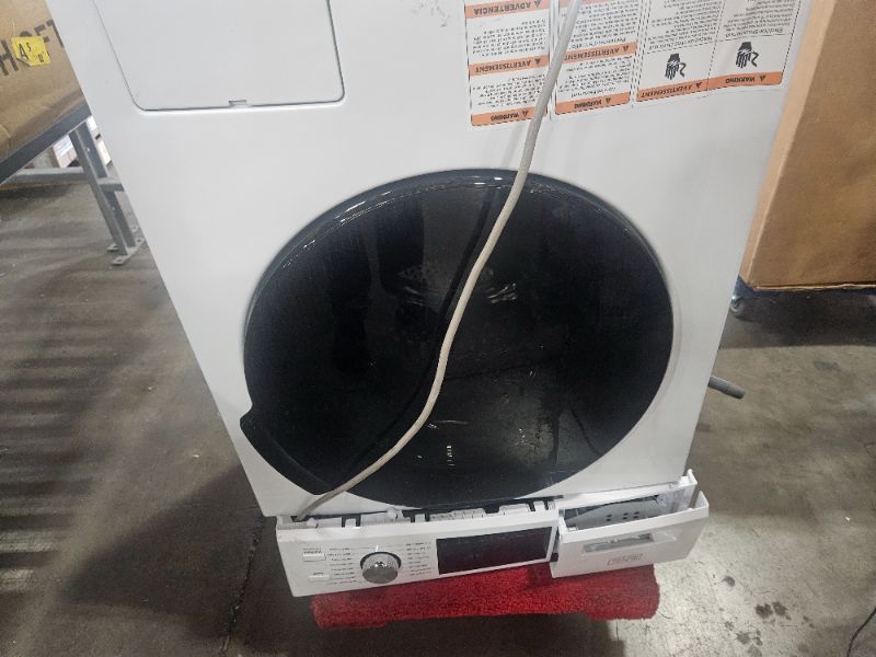 Photo 1 of ** FOR PARTS ONLY, FINAL SALE ** BLACK+DECKER Front Load Washer, 2.7 Cu. Ft. Compact Washing Machine with LED Display & 16 Cycles
