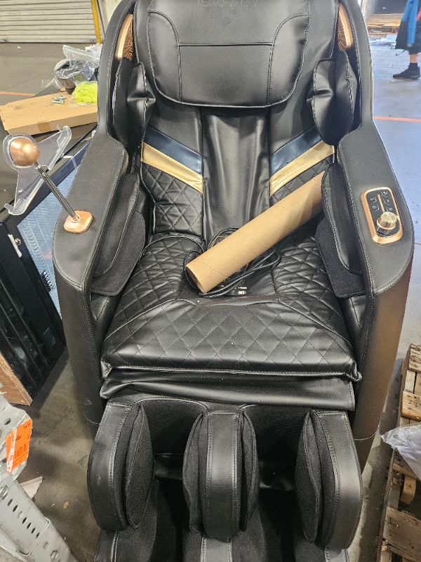 Photo 1 of Culanta Massage Chair Full Body, Zero Gravity SL-Track Shiatsu Massage Recliner Chair with Body Scan, Airbags, Foot Rollers, Deep Yoga Stretch, Heating (U1-Black)