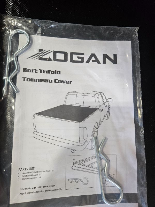Photo 1 of ***PARTS ONLY***Logan Tonneau Cover Soft Tri-Fold Truck Bed for 2019-2025 Chevrolet Silverado/GMC Sierra 1500 5.8ft,Truck Bed Covers Compatible with 2019-2025 Silverado/GMC Sierra 1500 Tonneau Cover 5.8ft 69.9"