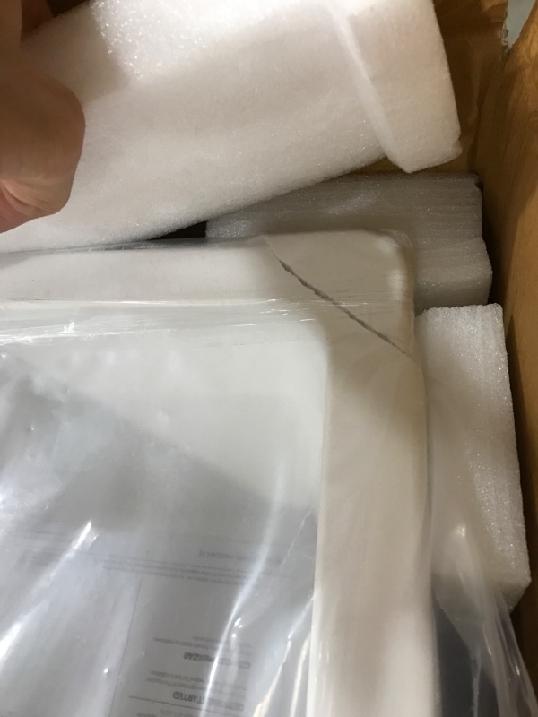Photo 1 of ***********ONE CORNER BROKEN*************

Signature Hardware 447672 Totten 33" Drop In or Undermount 50/50 Double Basin Granite Composite Kitchen Sink