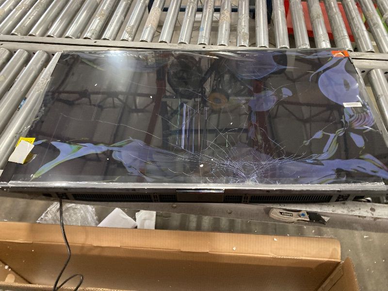 Photo 1 of **SMASHED SCREEN, FINAL SALE*********************

TCL 43-Inch Q65 QLED 4K UHD Smart TV with Google TV (43Q651G, 2024 Model) Dolby Vision, Dolby Atmos, HDR Pro+, Game Accelerator Enhanced Gaming, Voice Remote, Works with Alexa, Streaming Television