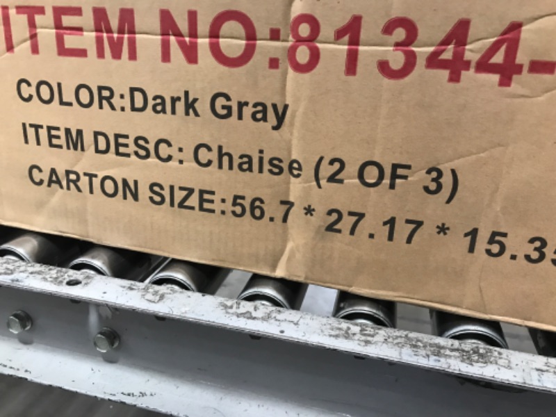 Photo 1 of *************INCOMPLETE ITEM, THIS IS ONLY BOX 2 OUT OF 3***************************

OMGO L-Shape Sectional Sofa with Storage Chaise, Reversible Convertible Corner Sleeper Couch w/Pull Out Bed, for Small Space Apartment, Living Room, Bedroom