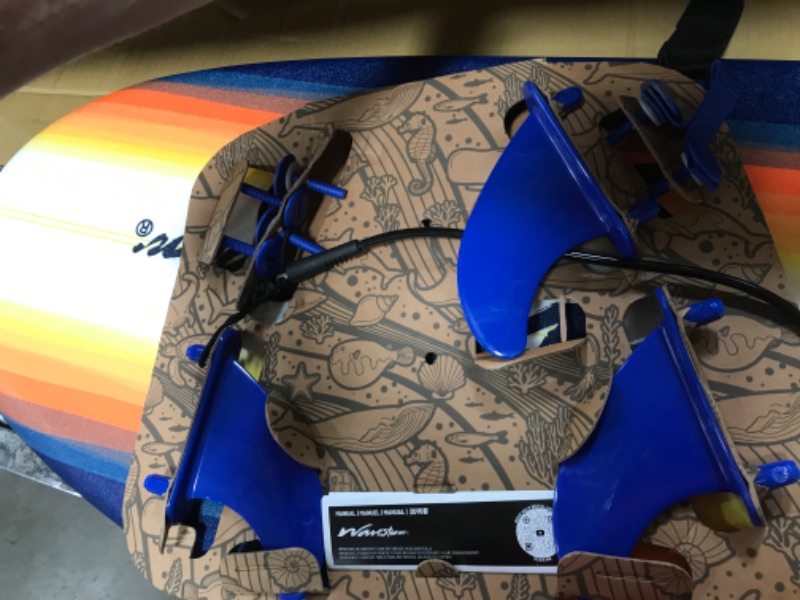 Photo 1 of *************DIEEFERNT COLORS THAN STOCK PHOTO**************

Bloo Tide 8ft Surfboard Soft top Red with Blue Wavizm Design Bottom Graphic