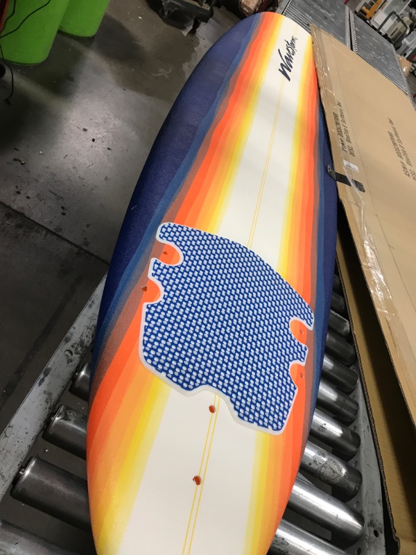 Photo 1 of *************DIEEFERNT COLORS THAN STOCK PHOTO**************

Bloo Tide 8ft Surfboard Soft top Red with Blue Wavizm Design Bottom Graphic
