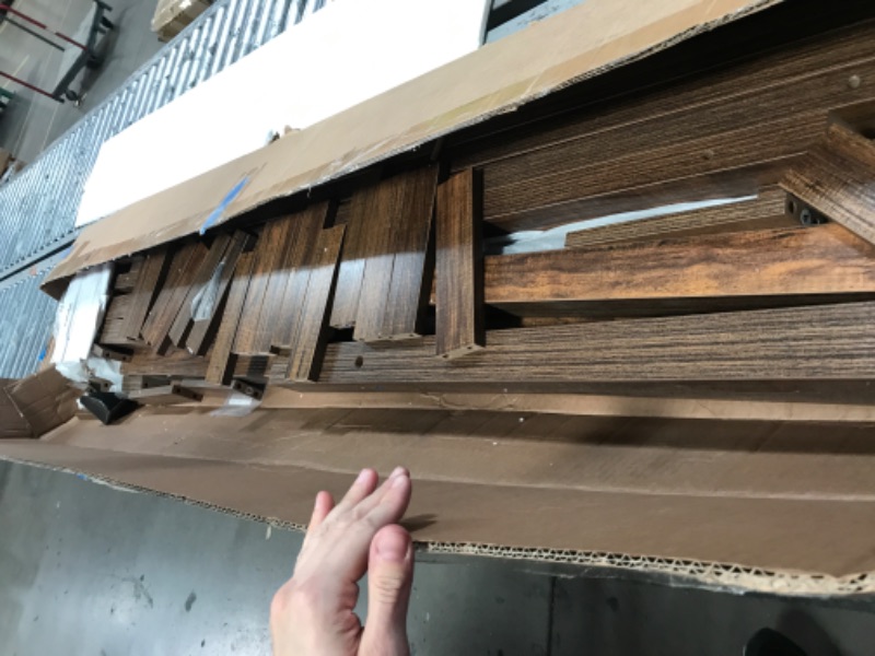 Photo 1 of ***MAY BE MISSING HARDWARE***

Tribesigns 70.86-Inch Console Table for Entyrway, Farmhouse 2-Tier Entry Entrance Table, Narrow Long Sofa Table Behind Couch, Rustic Brown