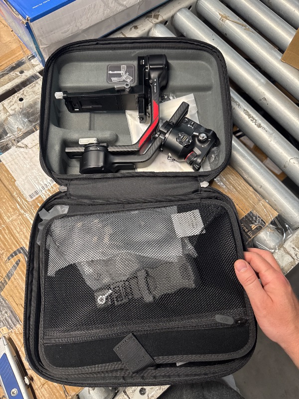 Photo 1 of (UNTESTED) (MINOR WARE) (USED/FAIR) DJI RS 4 Pro Combo, 3-Axis Gimbal Stabilizer for Cameras for DSLR & Cinema Camera Stabilizer Canon/Sony/Panasonic/Nikon/Fujifilm, Native Vertical Shooting, 4.5kg/10lbs Payload, Camera Gimbal