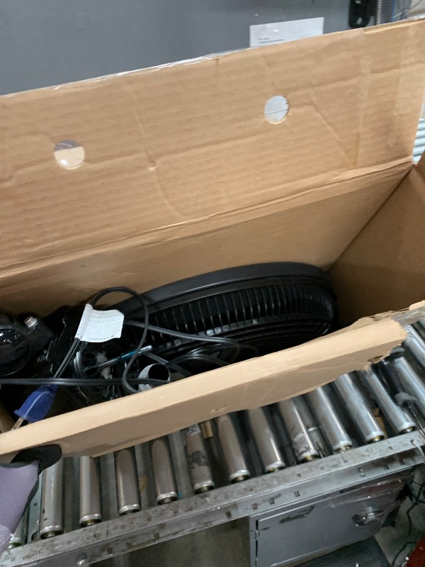 Photo 1 of ***PARTS ONLY MISSING FAN BLADES, PART OF THE FAN BLADE OVER AS WELL. MOTOR RUNS GREAT*** Lasko Pedestal Fan, Oscillating Fan for Bedroom with Adjustable Height and 3 Cooling Speeds, Portable, 18", Black