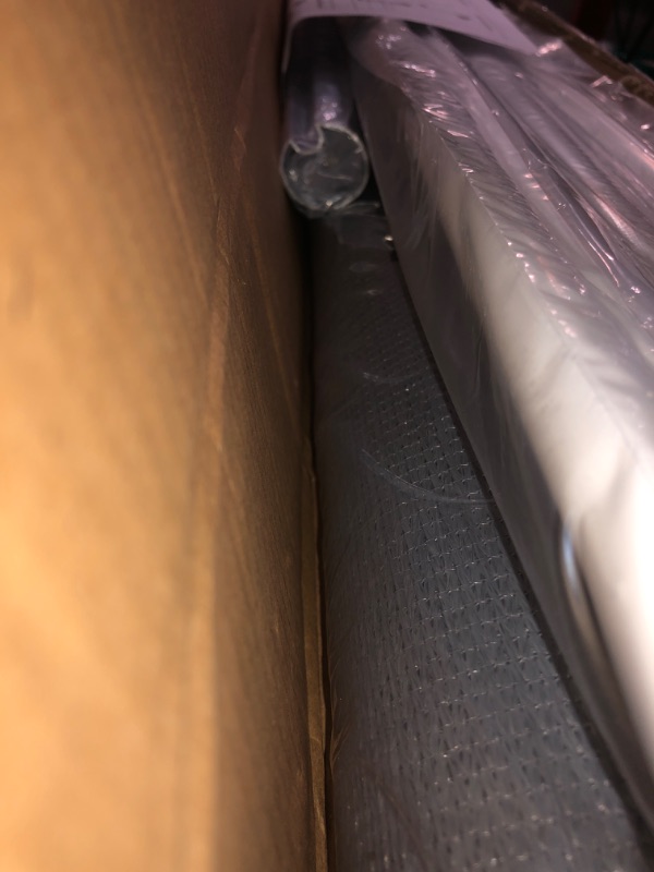 Photo 1 of ***Missing mounting brackets***

SMONTER Outdoor Sunshade Roller Shade 8'W x 8'H (96" Wx96 H), Exterior Cordless Roll Up Shades Blinds, UV Protection Shade Cloth with Crank Operation for Outside Windows Patio Porch Gazebo, Dark Grey