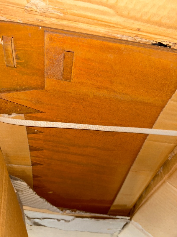 Photo 1 of Co rten Steel Landscape Edging 12 Inch Tall 6 Packs, Pre-Rusted Metal Garden Edging, Hammer in Landscape Edging with 6 Clips and a Pair of Gloves, Steel Edging for Landscaping, Lawn Rusty