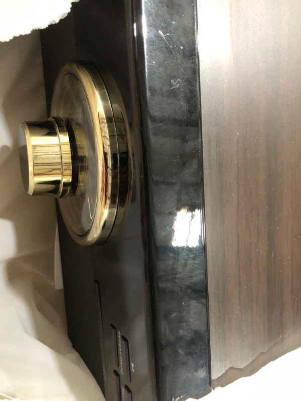 Photo 1 of 10 in 1 Bluetooth Record Player for Vinyl with Speakers, CD, Cassette Tape, FM Radio, USB Playback and Recording, Vintage Turntable with 3-Speed, Aux-in, Line-Out, Earphone Jack