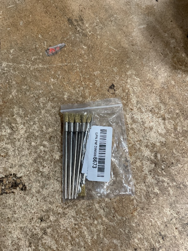 Photo 1 of 10 Pieces Extended Stainless Copper Wire Cleaning End Brushes Pen Wire Brush Rust Paint Removal Bits Polishing Rotary Tools Accessories 3 mm Mandrel (6 mm end Brush)