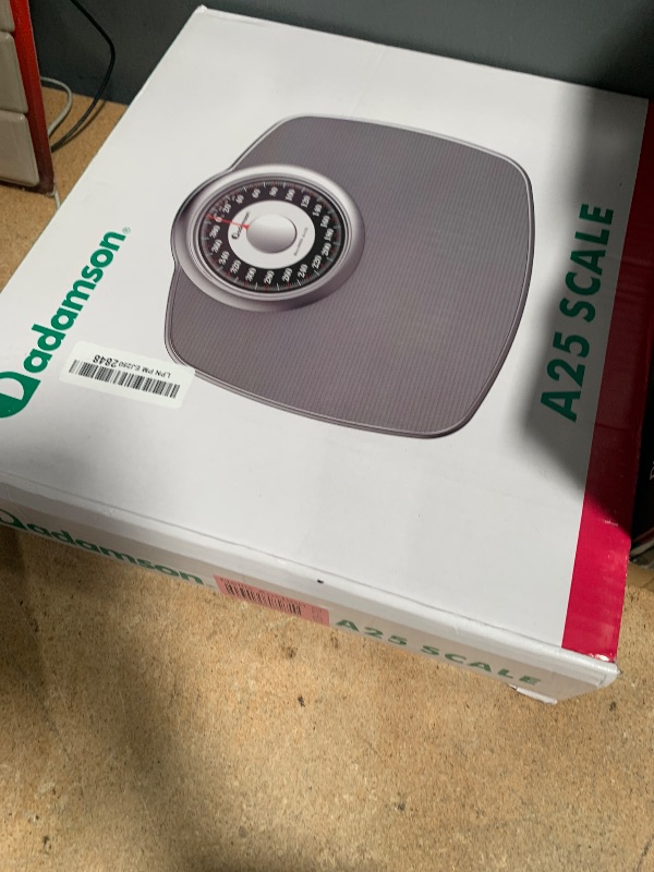 Photo 1 of Adamson A25 Scales for Body Weight - Up to 400 LB - 5.3" Dial on 12.4" x 10.2" Platform - Anti-Skid Rubber Surface - High Precision Bathroom Scale Analog - Durable with 20-Year Assurance - Grey