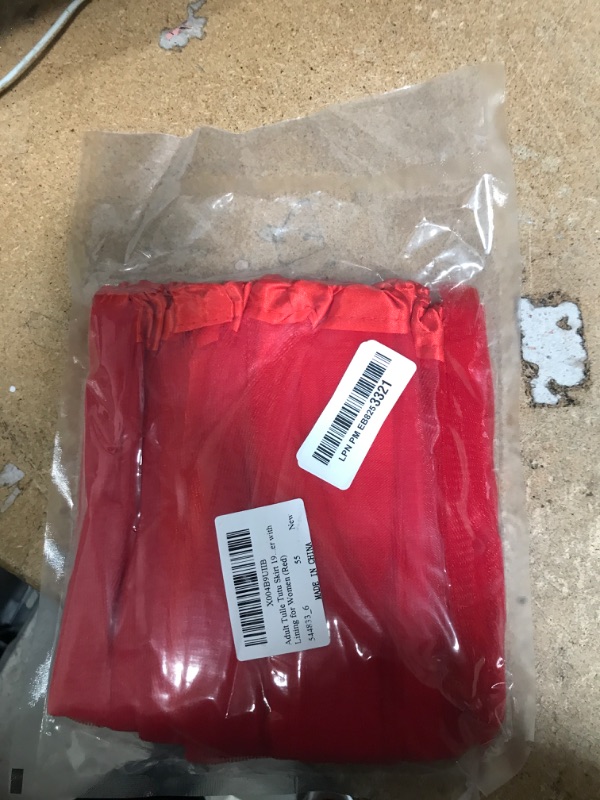 Photo 1 of Adult Tutus for Women Tutu Skirts with Lining 3 Layered Tulle Dance Skirts for Birthday Dance Halloween Cosplay Party (Red)
