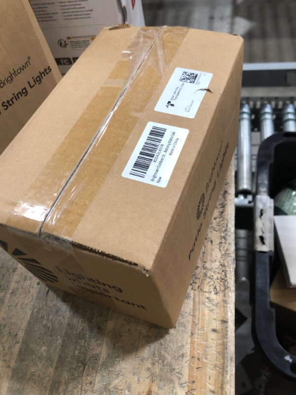 Photo 1 of Brightown 38Ft Outdoor String Lights with Remote & 15 Shatterproof LED Bulbs - Waterproof Patio Hanging Lights for Porch Balcony Bistro Cafe