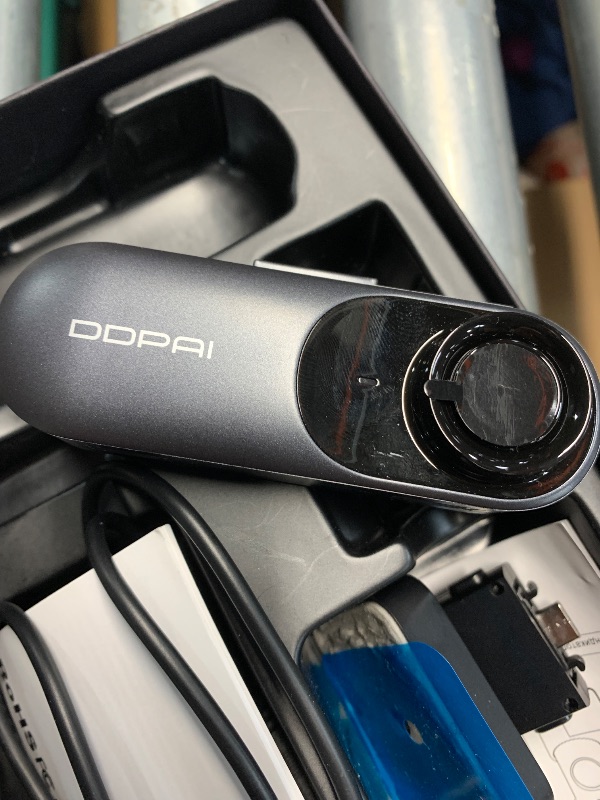 Photo 1 of (missing cords) DDPAI 2.5K Dash Cam Front and Rear, 1600P+1080P Dual Dash Camera for Cars with APP, Built-in WiFi, Night Vision