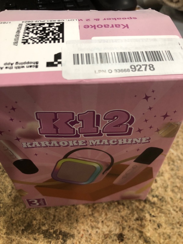 Photo 1 of ?2025 Newest? Mini Karaoke Machine for Kids Girls & Boys, Portable Bluetooth Speaker with 2 Wireless Microphones, Kids Birthday Gifts for Ages 4-8+,Lights,Voice Changer,AUX/TF Card Support?Purple