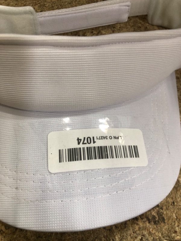 Photo 1 of Athle Sport Sun Visors for Women and Men - No Headache Design Sun Visor Hat with Built-in Sweatband and Non-Slip Grip - Unisex Design - One Size Fits All - White