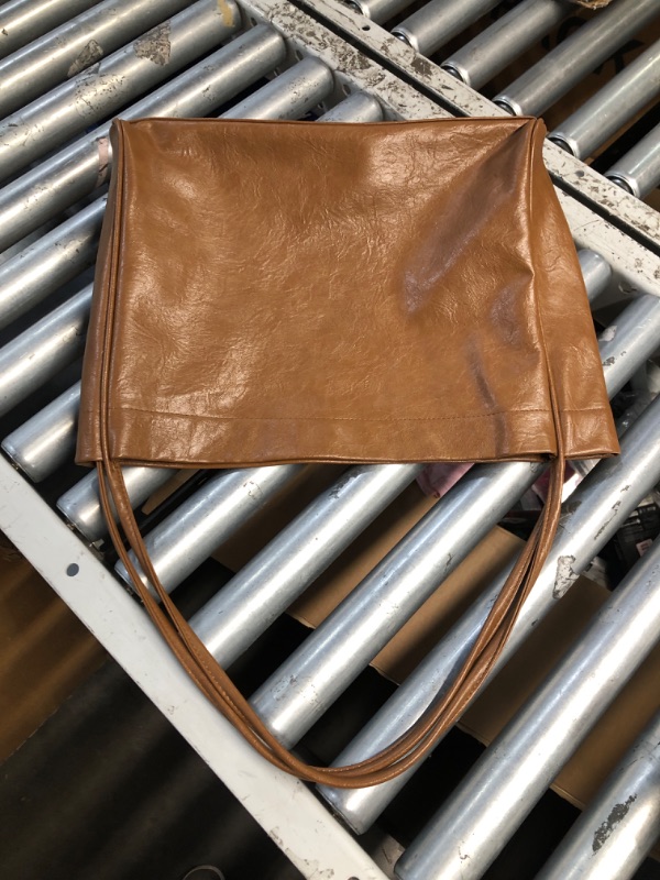 Photo 1 of (BAGGED) (USED/FAIR) Large Tote Bag for Women Work Shoulder Bag Durable Handbag Purse for Everyday Weekend Trips Travel Business (Coffee)