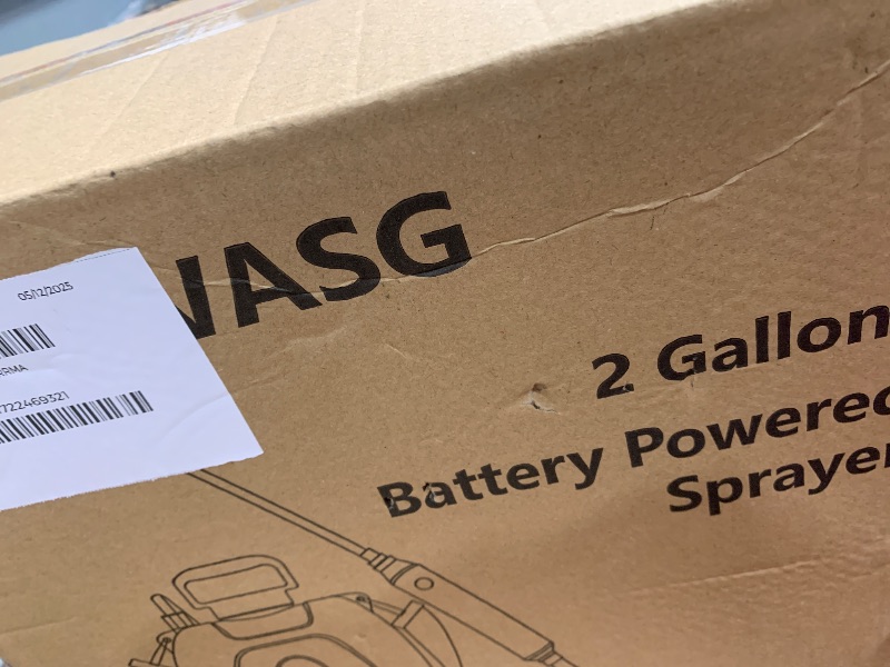 Photo 1 of (MISSING SPRAYER) ***PARTS ONLY***2 Gallon Battery Powered Garden Sprayer, Electric Backpack Sprayer, Garden Yard Lawn Sprayer with 5 Mist Nozzles & Retractable Wand & Adjustable Strap for Lawn, Weed, Yard