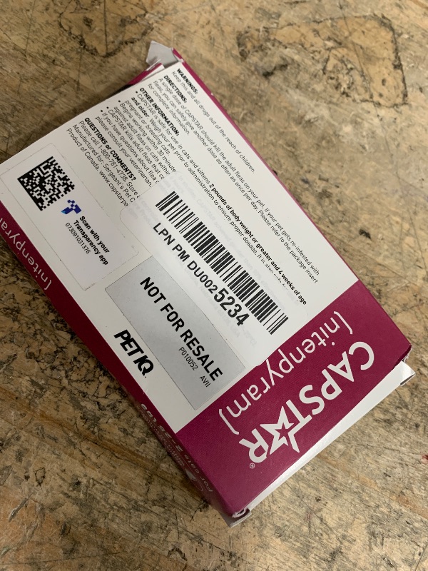 Photo 1 of ******EXP :02. 2027*****Capstar (nitenpyram) for Cats, Fast-Acting Oral Flea Treatment for Cats 2-25 lbs, Vet-Recommended Flea Medication Tablets Start Killing Fleas in 30 Minutes, 12 Doses