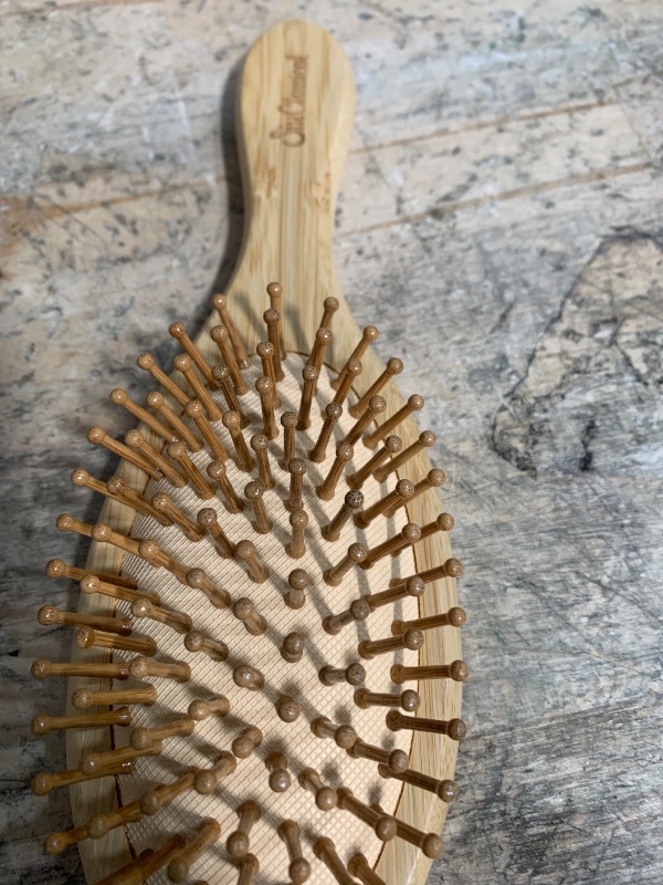 Photo 1 of  Bamboo Hair Brush Set,Natural Wooden Brush for Women, madam, Paddle Detangling Brush for Dry/Curly/Thick/Thin/Straight Hair