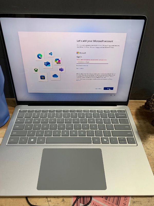 View 2 of Microsoft Surface Laptop (2024), Windows 11 Copilot+ PC, 13.8" Touchscreen Display, Snapdragon X Plus (10 core), 16GB RAM, 256GB SSD Storage, Platinum