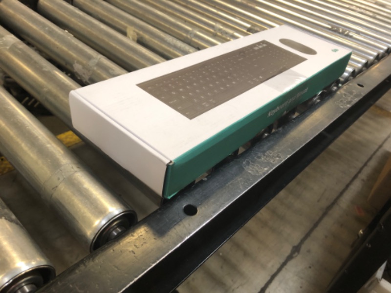 Photo 1 of Bluetooth Keyboard Mouse, Multi-Device Wireless Keyboard and Mouse Combo, Dual-Mode(Bluetooth + Bluetooth + USB), Ultra Slim, Rechargeable, for Windows/Mac OS (Black)